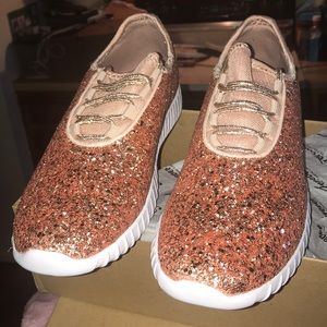 Sequin tennis shoes